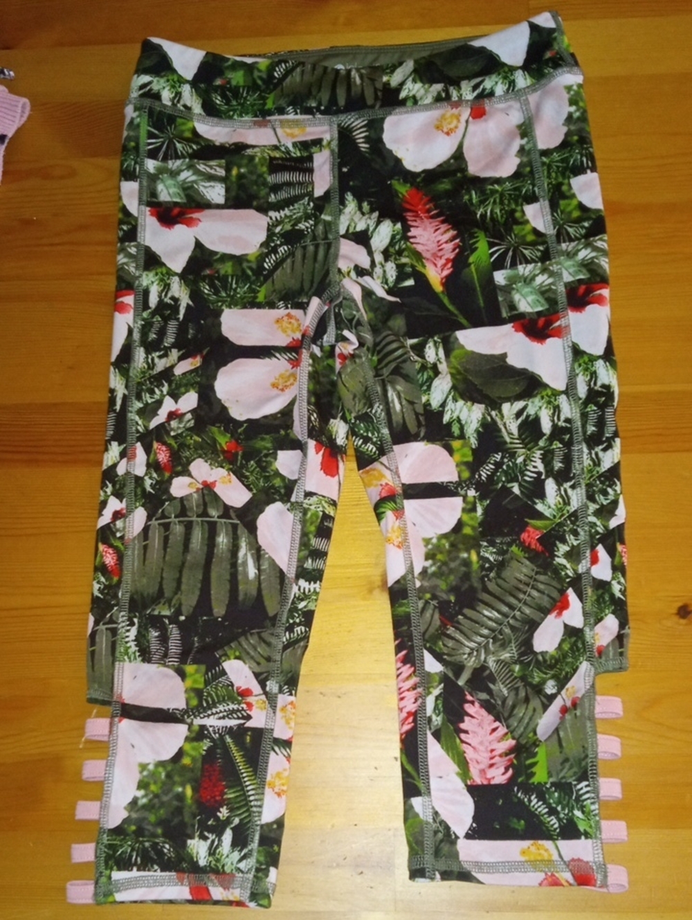 Ideology Tropical Floral Leggings - Pink & Green